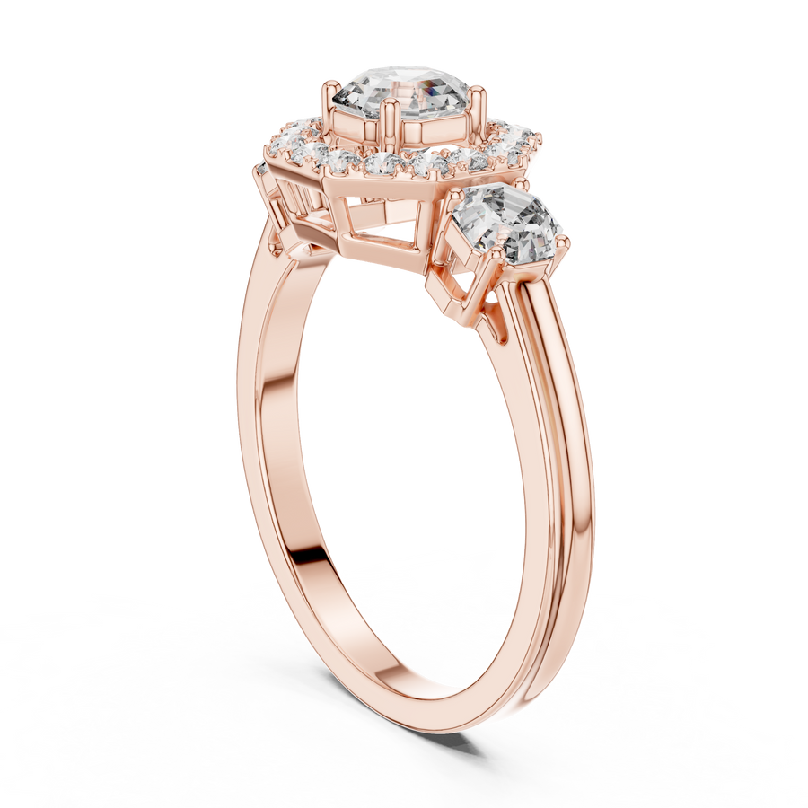 Genevieve 4.50 mm Diamond Ring
