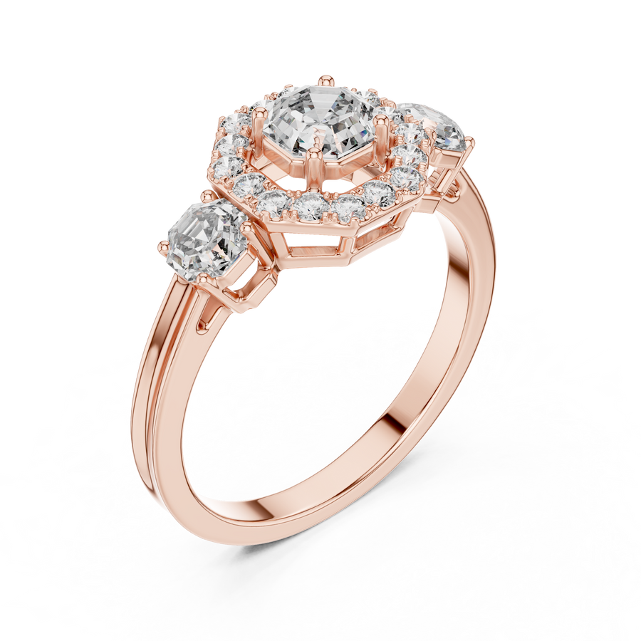 Genevieve 4.50 mm Diamond Ring
