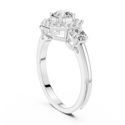 Genevieve 4.50 mm Diamond Ring