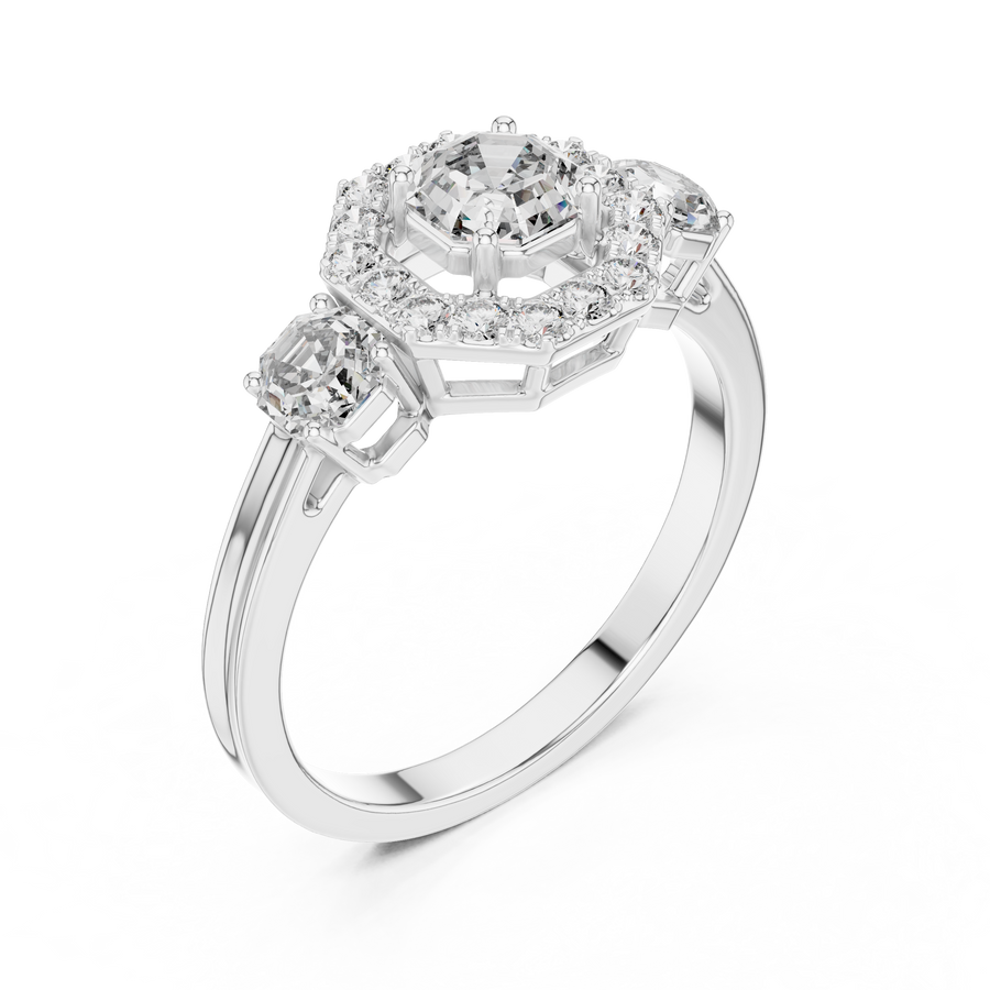 Genevieve 4.50 mm Diamond Ring