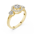 Genevieve 4.50 mm Diamond Ring