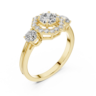 Genevieve 4.50 mm Diamond Ring