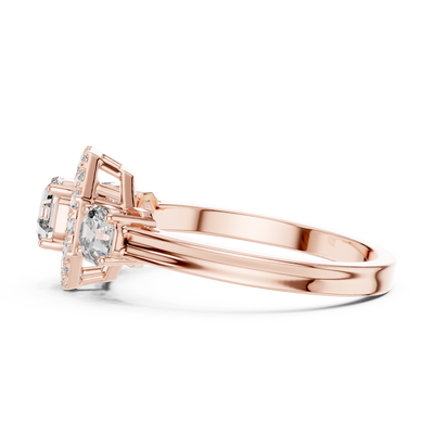 Genevieve 4.50 mm Diamond Ring