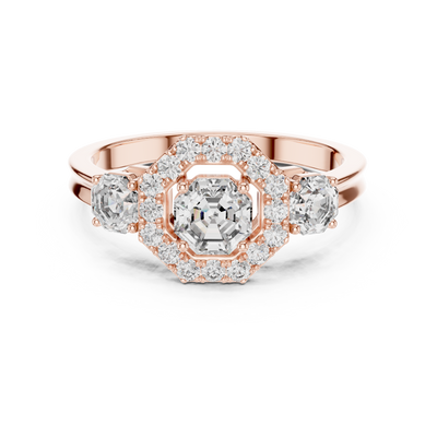 Genevieve 4.50 mm Diamond Ring