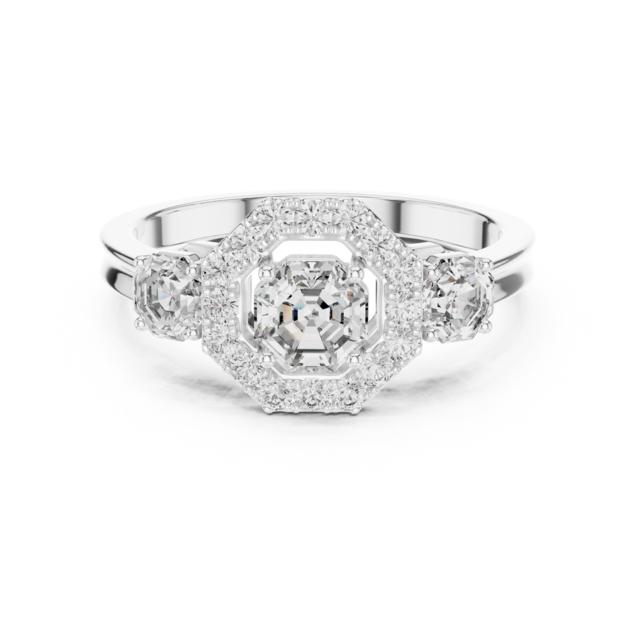 Genevieve 4.50 mm Diamond Ring