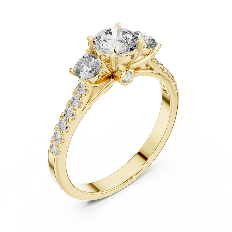 Seraphiel 5 mm Diamond Ring