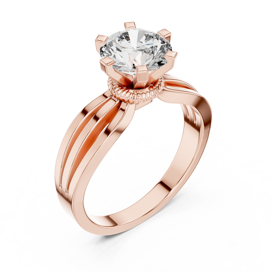 Valerisse 6.5 mm Diamond Ring