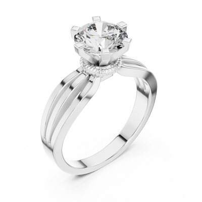 Valerisse 6.5 mm Diamond Ring