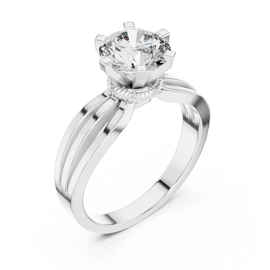 Valerisse 6.5 mm Diamond Ring