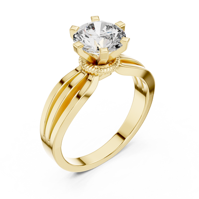 Valerisse 6.5 mm Diamond Ring