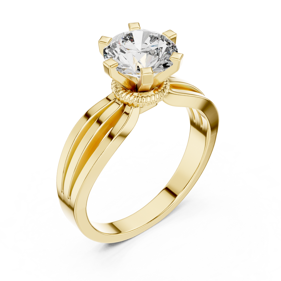 Valerisse 6.5 mm Diamond Ring