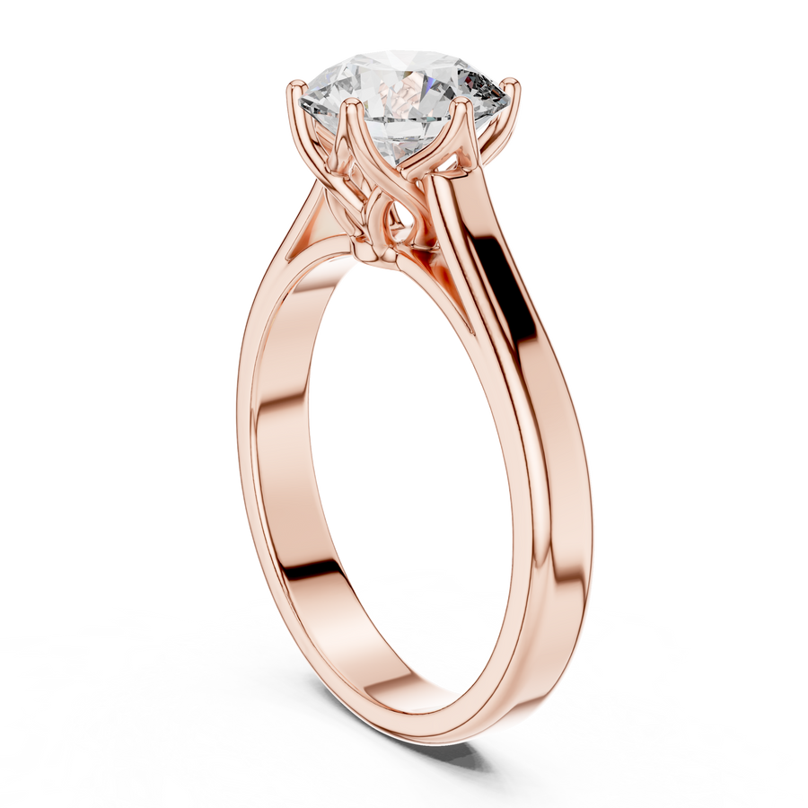 Elarienne 6.5 mm Diamond Ring