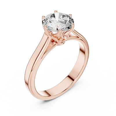 Elarienne 6.5 mm Diamond Ring