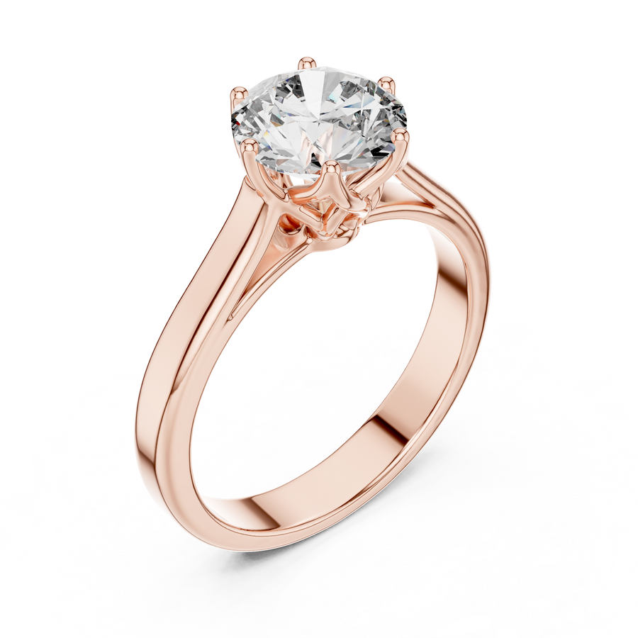 Elarienne 6.5 mm Diamond Ring