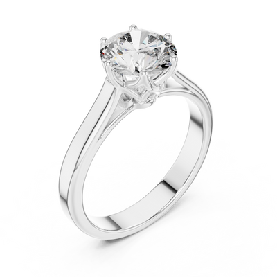 Elarienne 6.5 mm Diamond Ring