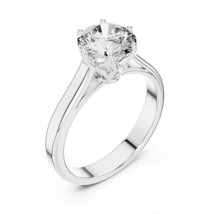 Elarienne 6.5 mm Diamond Ring