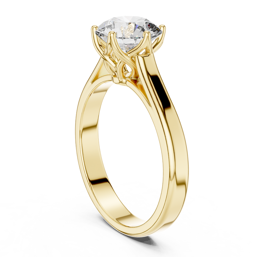 Elarienne 6.5 mm Diamond Ring
