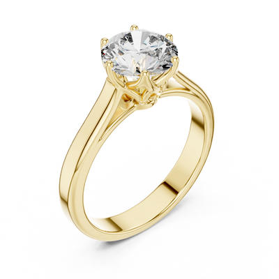 Elarienne 6.5 mm Diamond Ring