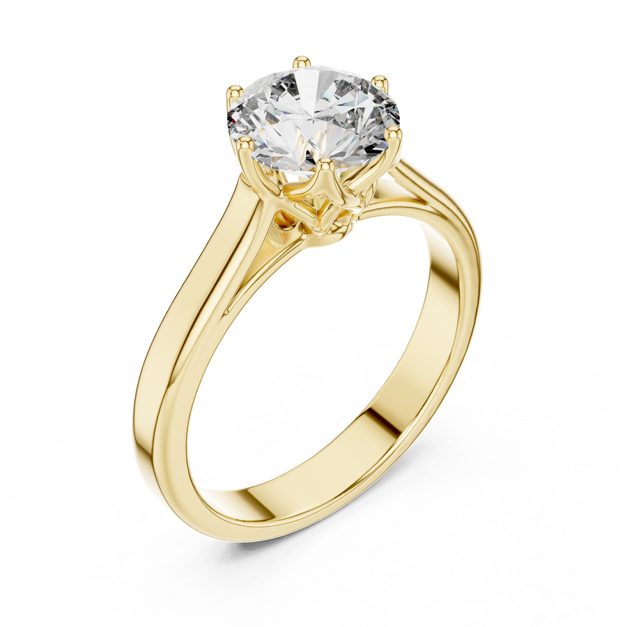 Elarienne 6.5 mm Diamond Ring