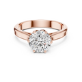 Elarienne 6.5 mm Diamond Ring