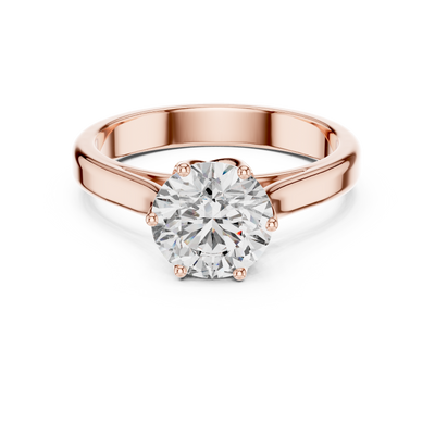 Elarienne 6.5 mm Diamond Ring