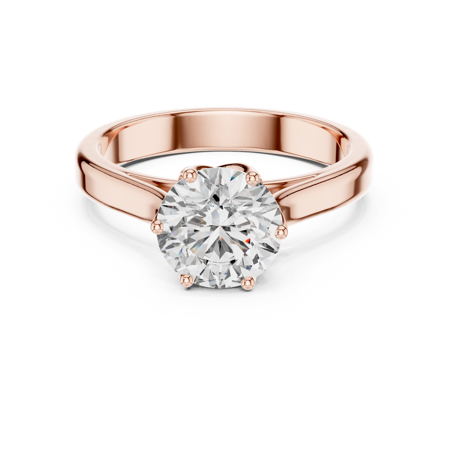 Elarienne 6.5 mm Diamond Ring