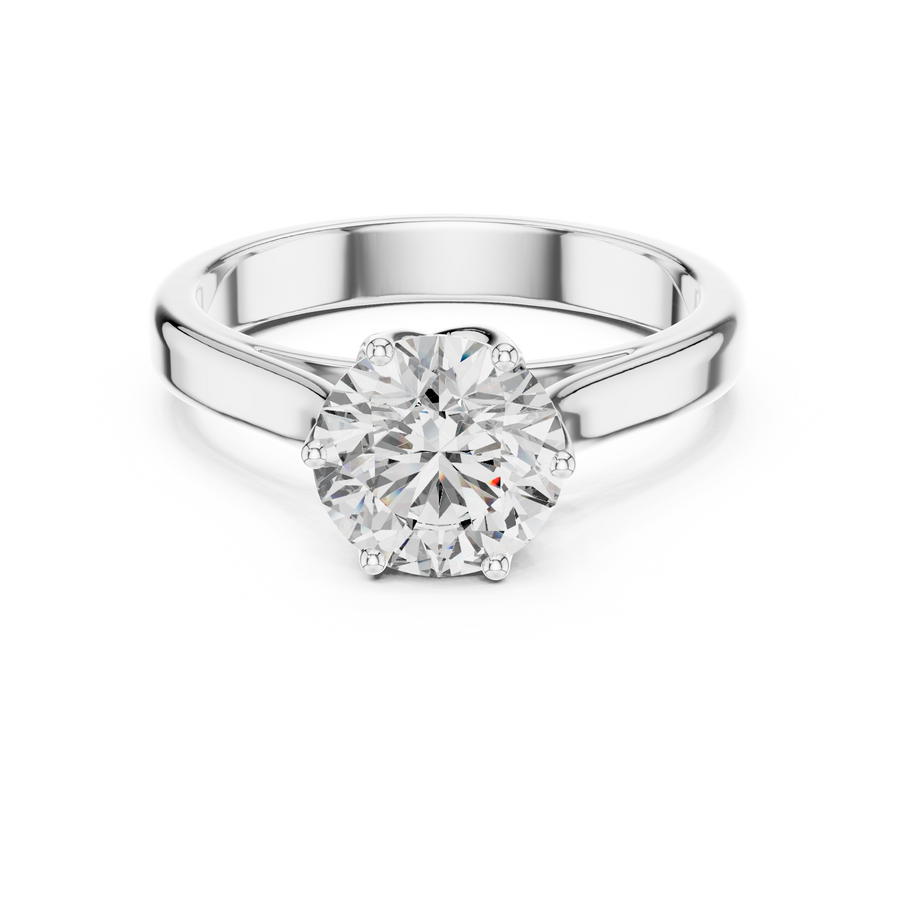 Elarienne 6.5 mm Diamond Ring