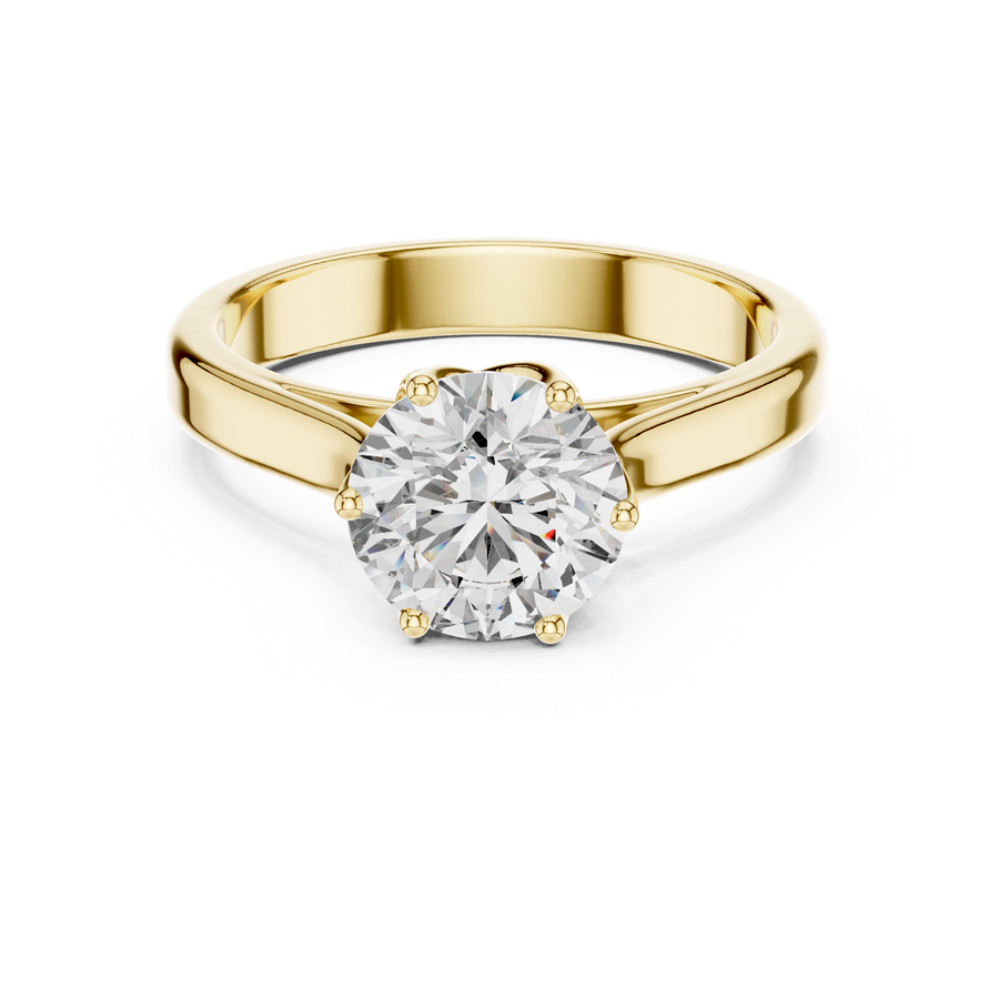 Elarienne 6.5 mm Diamond Ring