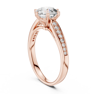 Elsinara 6.5 mm Diamond Ring