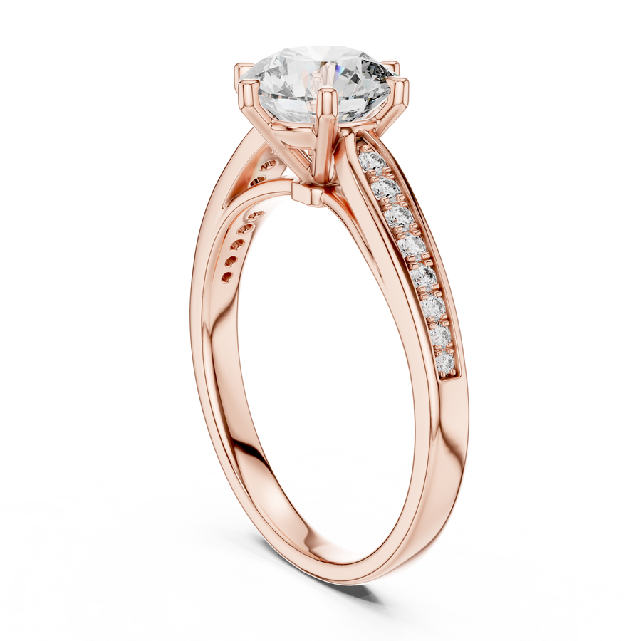Elsinara 6.5 mm Diamond Ring