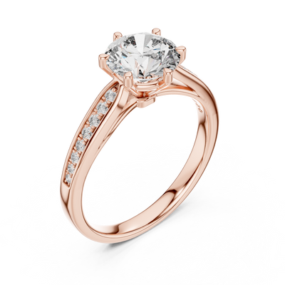 Elsinara 6.5 mm Diamond Ring