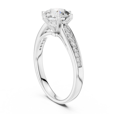 Elsinara 6.5 mm Diamond Ring