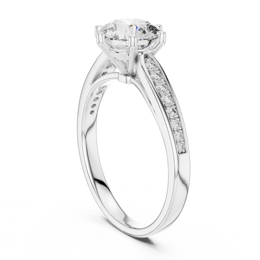 Elsinara 6.5 mm Diamond Ring