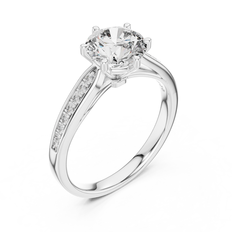 Elsinara 6.5 mm Diamond Ring
