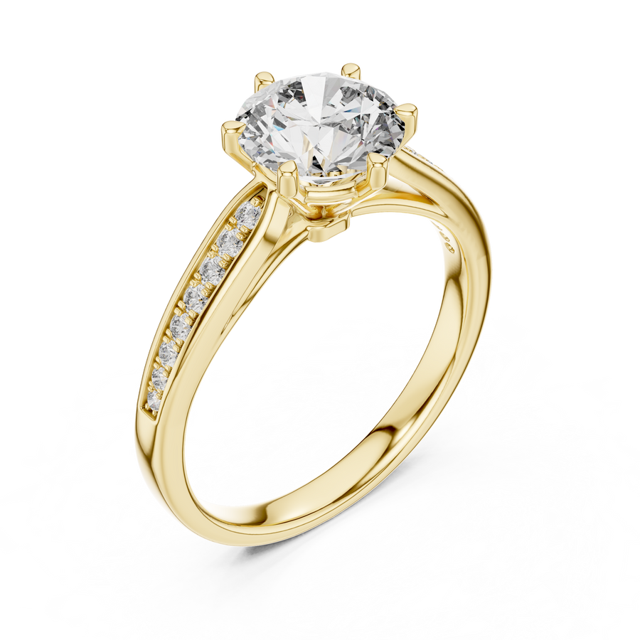 Elsinara 6.5 mm Diamond Ring
