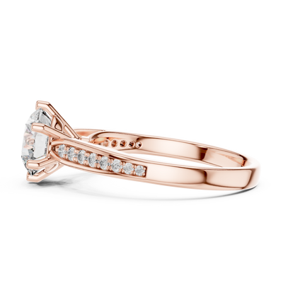 Elsinara 6.5 mm Diamond Ring