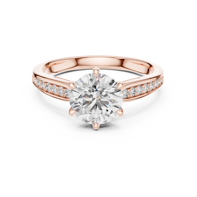 Elsinara 6.5 mm Diamond Ring