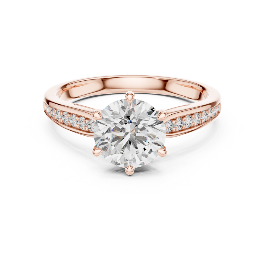 Elsinara 6.5 mm Diamond Ring