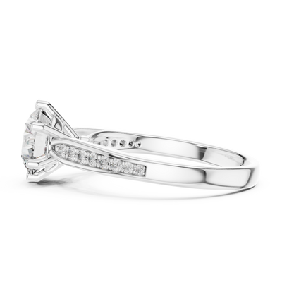 Elsinara 6.5 mm Diamond Ring