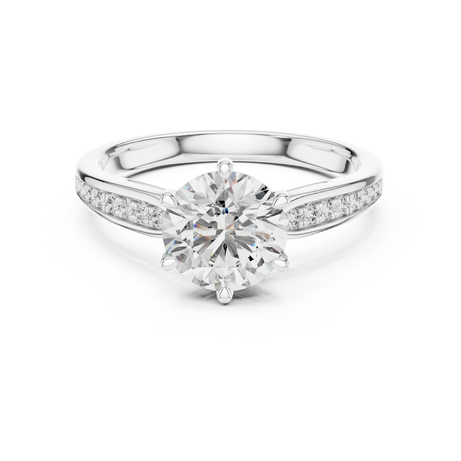 Elsinara 6.5 mm Diamond Ring