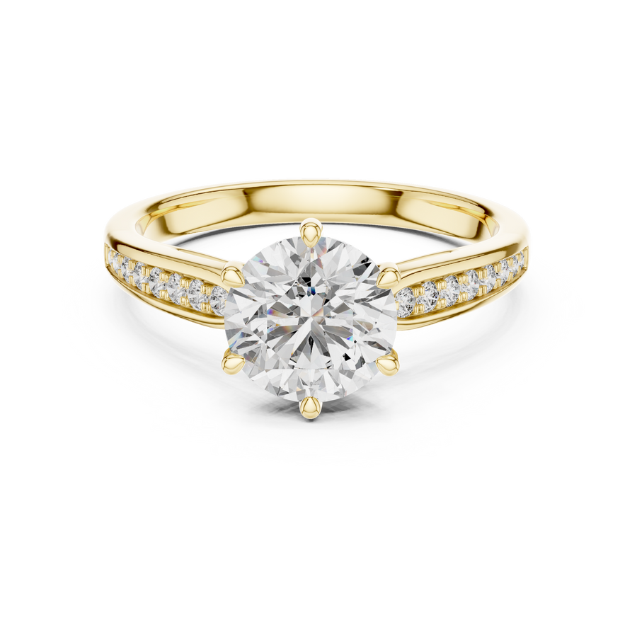 Elsinara 6.5 mm Diamond Ring
