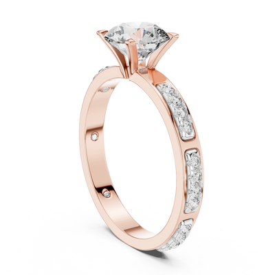 Rosavelle 6.5 mm Diamond Ring