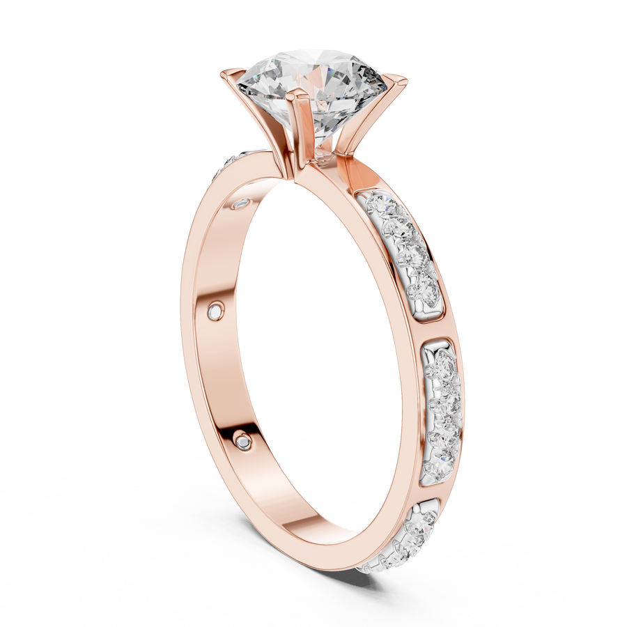 Rosavelle 6.5 mm Diamond Ring