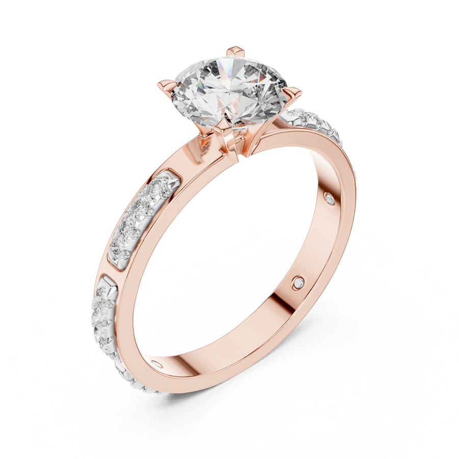 Rosavelle 6.5 mm Diamond Ring
