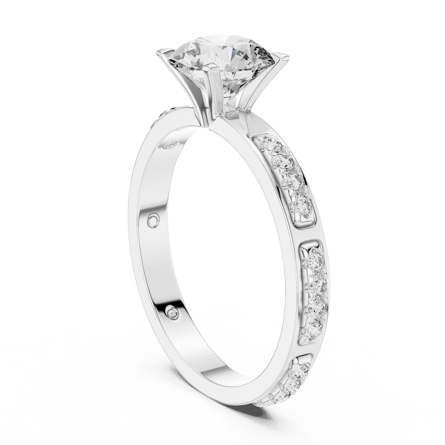Rosavelle 6.5 mm Diamond Ring