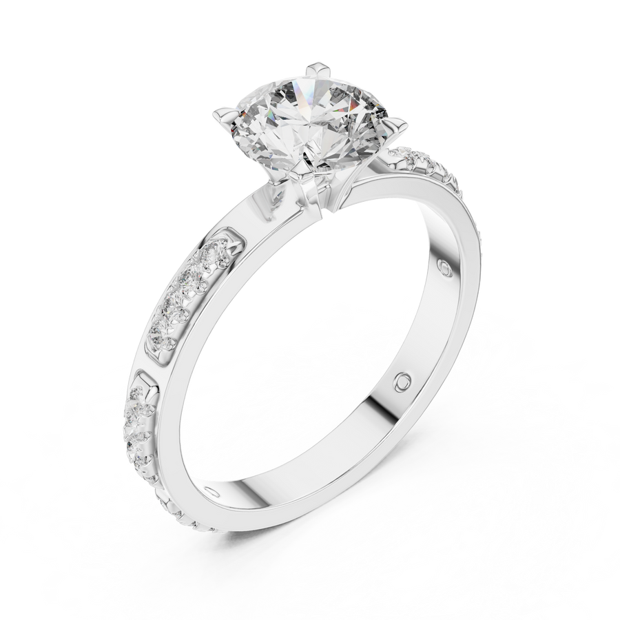 Rosavelle 6.5 mm Diamond Ring