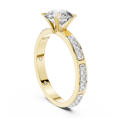 Rosavelle 6.5 mm Diamond Ring