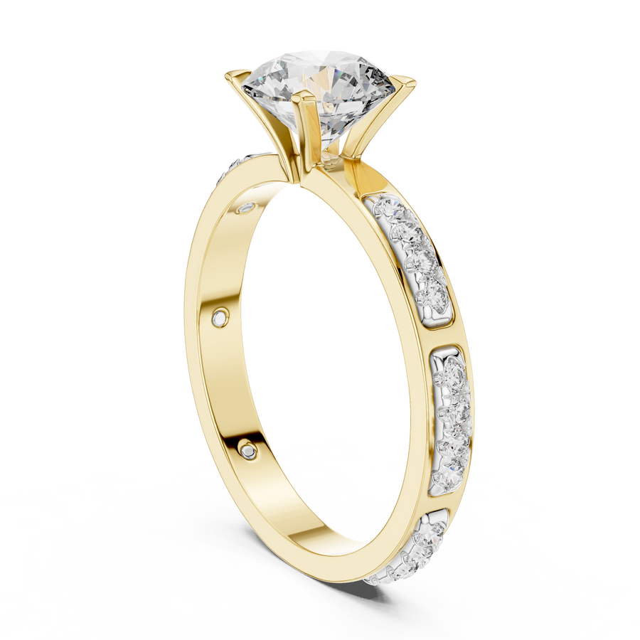 Rosavelle 6.5 mm Diamond Ring