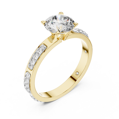 Rosavelle 6.5 mm Diamond Ring