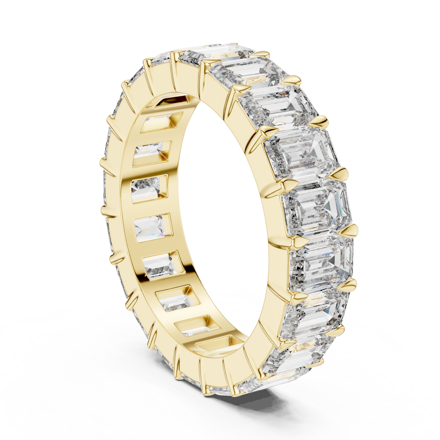 Virellia Emerald-Cut Diamond Eternity Ring